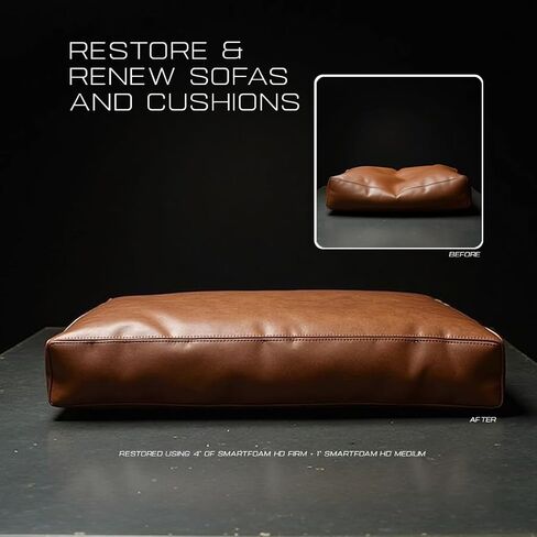 SmartFoam HD Custom Cut Foam for Mattresses & Cushions – High Density Upholstery Foam for DIY Projects, Beds, & Sofas Premium, Free Choice of Comfort Levels (Medium or Firm) in Saudi Arabia
