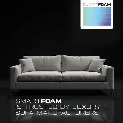 SmartFoam HD Custom Cut Foam for Mattresses & Cushions – High Density Upholstery Foam for DIY Projects, Beds, & Sofas Premium, Free Choice of Comfort Levels (Medium or Firm) in Saudi Arabia