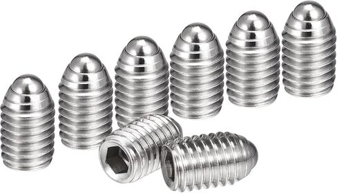 مجموعة براغي Uxcell ذات نقطة كروية، M8 × 16 مم 304 من الفولاذ المقاوم للصدأ متري برغي مقبس سداسي زنبركي 8 قطع in Saudi Arabia
