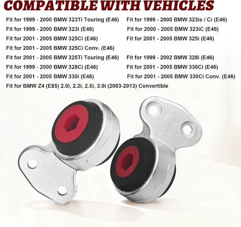 ربط البطانات الأمامية لذراع التحكم السفلي من مادة البولي يوريثين لسيارات BMW E46 E85 325i 330i Z4 99-06 31126783376 777850 in Kuwait