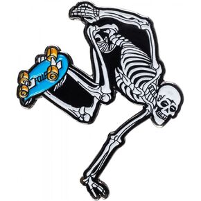 Powell Peralta Skateboarding Skeleton Lapel Pin 3 Glow in the Dark Skeleton