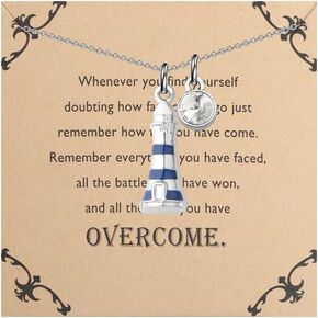 Lywjyb Birdgot Lighthouse Necklace Lighthouse Pendant Lighthouse Gift for Women Best Friend