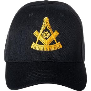 Artisan Owl Past Master Mason Embroidered Adjustable Men's Baseball Cap