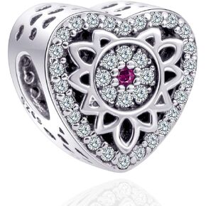 Sambaah Sterling Silver Charms Love Charm Pendant Collection for Bracelets