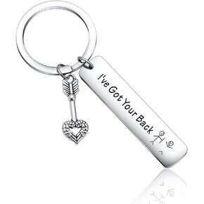 Sarcastic Inspirational Keyring I've Got Your Back for Family Friends Keychain Gifts Motivational Gift