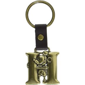 Mickey Mouse Letter H Brass Key Chain
