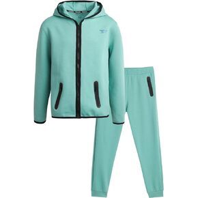 Reebok Boys' Sweatsuit - Active Fleece Zip Hoodie Sweatshirt and Jogger Sweatpants (2T-12)