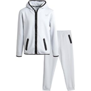 Reebok Boys' Sweatsuit - Active Fleece Zip Hoodie Sweatshirt and Jogger Sweatpants (2T-12)