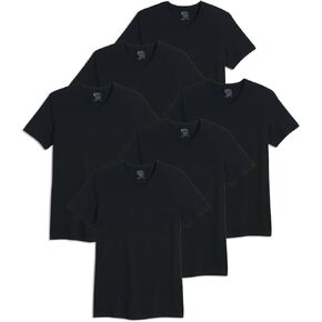 Jockey Men's Undershirt Slim Fit Cotton Stretch V-Neck T-Shirt - 6 Pack