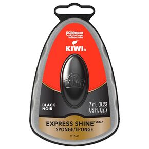 Express Shine Sponge Shoe Polish Black 0.23 Oz