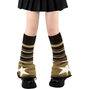 Leg Warmers Y2K Leg Warmers Kawaii Leg Warmers for Girls Women Gyaru Leg Warmers Knit Cutecore Lolita Goth Accessories