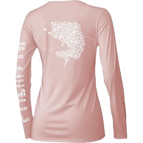 Palmyth Womens UPF 50+ Fishing Shirts Sun Protection Long Sleeve T-Shirt