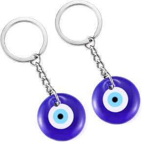 سلسلة مفاتيح عين الشر حلقة رئيسية للنساء والرجال سيارة حظا سعيدا محظوظا سحر حماية DIY سلاسل المفاتيح الدائري in Kuwait