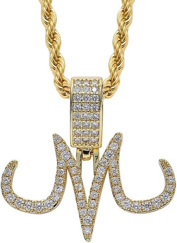 Union Power Cartoon Magic Tattoo Logo M قلادة قلادة الهيب هوب مثلج خارج سلسلة هدايا للرجال والنساء in Kuwait