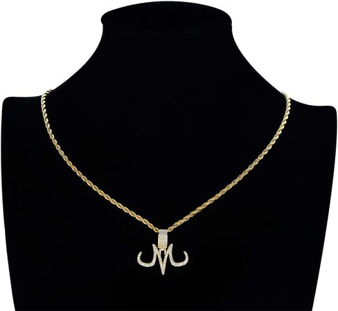 Union Power Cartoon Magic Tattoo Logo M قلادة قلادة الهيب هوب مثلج خارج سلسلة هدايا للرجال والنساء in Kuwait