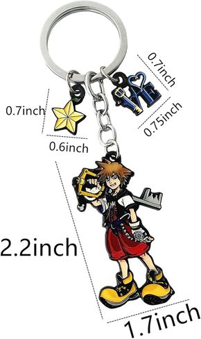 سلسلة مفاتيح كيانجاو كينجدوم هير انيمي كوسبلاي مجوهرات كنجدوم هارت هدايا للرجال والنساء in Kuwait