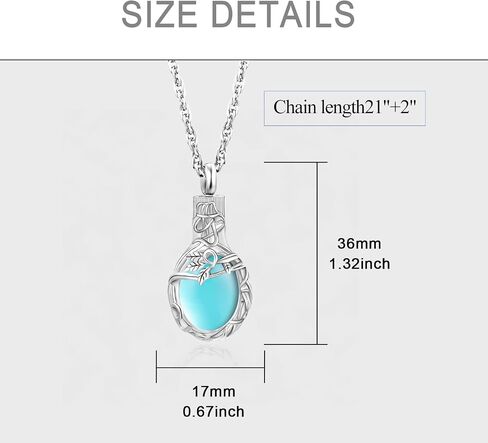 Tree of Life Urn Necklace for Ashes Teardrop Cremation Jewelry with Crystal Love Memorial Jewelry Ash Holder Birthstone Necklaces for Ashes Remembrance Funeral Pendant in Saudi Arabia
