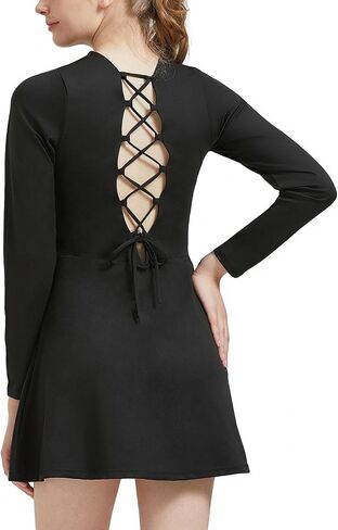 Women's Tennis Dress Built-in Bra & Shorts Athletic Dress Workout Golf Dress with Pockets for Women in Saudi Arabia