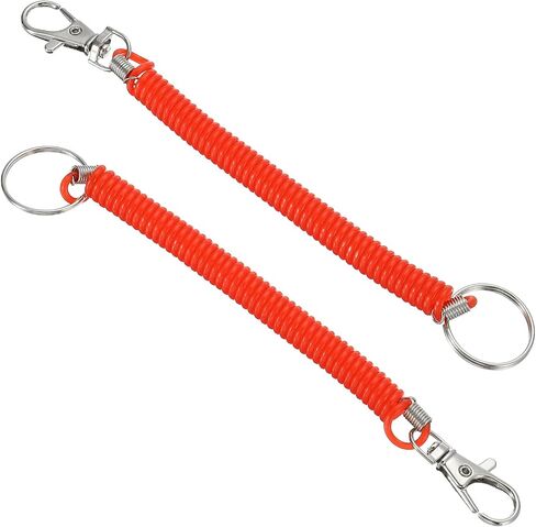 PATIKIL Spiral Spring Coil Keychain, Stretch Cord Key Ring for Keys Wallet Cellphone in Saudi Arabia