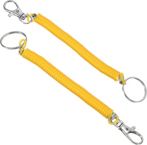 PATIKIL Spiral Spring Coil Keychain, Stretch Cord Key Ring for Keys Wallet Cellphone in Saudi Arabia