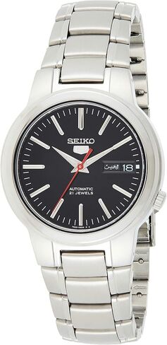 Seiko 5 Men's SNKA07 Automatic Black Dial Stainless Steel Watch in Saudi Arabia