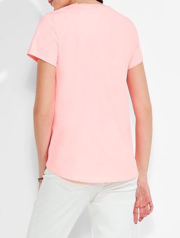 NIC+ZOE Women's Ss Shirt Tail Crew Tee in Saudi Arabia