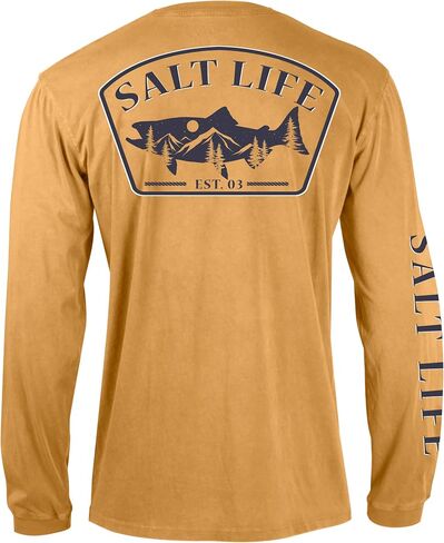 Salt Life Men's King Salmon Long Sleeve Classic Fit Shirt in Saudi Arabia