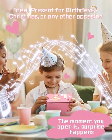 Ballerina Musical Jewelry Box with Ballet Girl - Princess Children's Dancing Gift for Little Girls Ages 4-6 & 6-8 | Ideal for Christmas, Thanksgiving, Birthdays | Rainbow Music Boxes for Kids in Saudi Arabia
