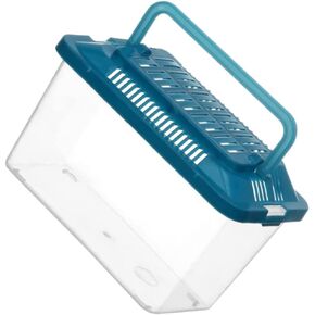BCOATH Plastic Turtle Fish Tank Bearded Dragon Habitat Reptile Feeding Tank Gecko Habitat Lizard Habitat Eamon Living Habitat Plastic Handheld Fish Tank Hamster Cages Squirrel Cage Glass