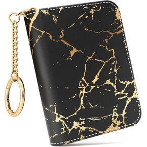 ZAXMEY Credit Card Holder RFID Wallet for Women, Print Credit Card Wallets Accordion Gift, Small Leather Card Holder Wallet with Zipper, Keychain Wallet Organizer, Weeds in Saudi Arabia