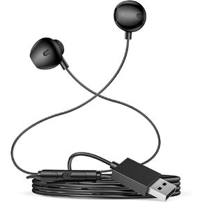 سماعات ألعاب Aolcev 6.6FT للكمبيوتر الشخصي USB مع ميكروفونات سماعات ألعاب لأجهزة PS5 PS4 سماعات أذن للألعاب للكمبيوتر المحمول MacBook USB سماعات رأس للمكتب والبث المباشر باللون الأسود in Kuwait