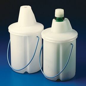 SP Bel-Art Truncated Style Acid/Solvent Bottle Carrier; Holds One 4 Liter (1 Gallon) Bottle, Polyethylene (F16960-0000)