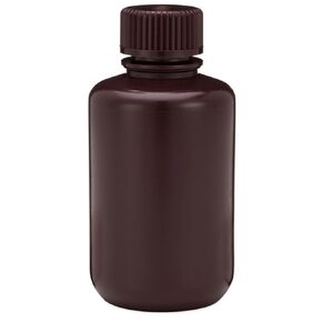 United Scientific™ 33425 | Laboratory Grade HDPE Narrow Mouth Amber Reagent Bottle | Designed for Laboratories, Travel, Classrooms, or Storage at Home | 60mL (2oz) Capacity | Pack of 72