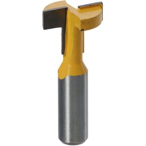 Urjumpea Woodworking Straight Edge T-shaped Cutter,T-groove Carving Drill Bit,1/2-Inch Shank Carving Tools and Circular Shank Milling Cutter