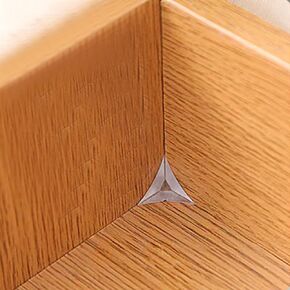 Clear Dust Corners, Inside Corner Dust Guards Decorative Triangle Anti-Dirty Dust-Proof Corner Protector for Storage Drawer Cabinet Wardrobe Furniture(100 Pack)