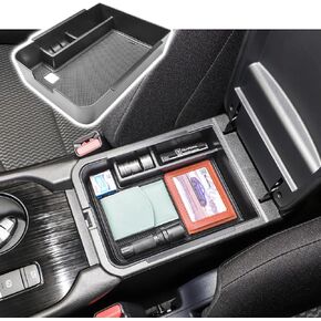 RUNROAD Center Console Tray Compatible with Nissan Sentra 2020 2021 2022 2023 2024 Accessories, Armrest Tray Secondary Storage Box Coin Holder, Black