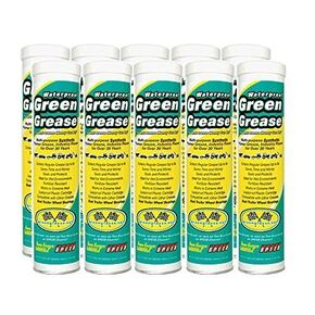Green Grease 1003 Synthetic Waterproof High Temperature Grease, 14 Oz. Tube (Pack of 10)