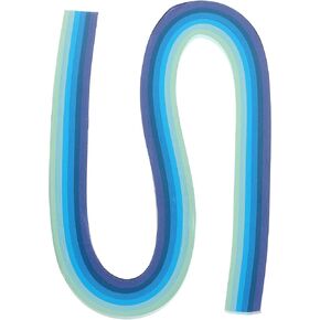 PATIKIL 120pcs Quilling Strips Paper 1/8"(3mm) 21" Origami Paper Quilling Strip for Art DIY Hand Craft Christmas, Blue