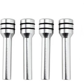 Ycfish ​4 PCS Car Door Lock Knobs, 1.93" x 0.47" Alloy Multi-Function Inner Door Lock Pull Pin, Aluminum Alloy Door Pull Lock Cover Decor, Universal Size Suits for Cars, SUVs, RVs, Trucks (Silver) ​