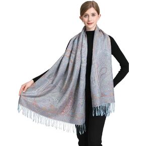 Pashmina Scarf for Women Elegant Wrap Vibrant Colors Chic Paisley Patterns Soft Lightweight Weddings Parties Casual Wear