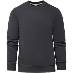 سويت شيرت رجالي من الصوف الكلاسيكي الحقيقي برقبة دائرية من French Terry، سترة كلاسيكية من مزيج القطن برقبة دائرية للرجال in Kuwait