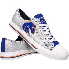 FOCO Boise State Broncos NCAA Womens Glitter Low Top Canvas Shoes - 8