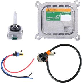 Hiolpen HID Headlight Ballast W/Igniter & D3S Bulb for Ford Edge Escape Explorer, for F150 Flex Mustang Taurus 8A5Z-13C170-A 7L7Z-13N021-A Xenon Ballast Control Module