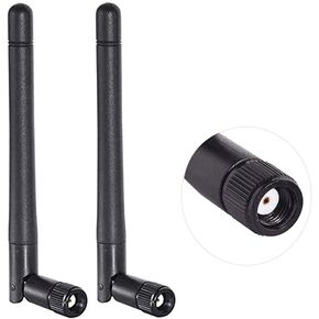 Dual Band WiFi 2.4GHz 5GHz 5.8GHz 3dBi MIMO RP-SMA Male Antenna for WiFi Router Signal Booster Repeater Wireless Network Card USB Adapter Security IP Camera Video Surveillance Monitor - 2Pack