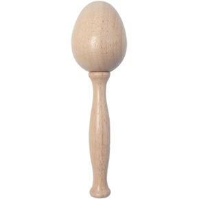Wood Darning Egg for Socks Wooden Darning Egg Wooden Darning Supplies Kit with Large Eye Needles Sewing Threads for Socks Clothes Adults Darner DIY Handicraft Home Sewing Care (Darning Egg Only)