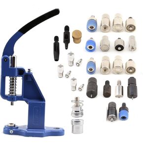 Hand Press Machine Set for Install Rivets, Eyelets, Grommets, Snaps and Fabric Cover Buttons