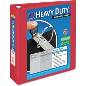 Avery 79225 EZD View Binder، لمسة واحدة، عالي التحمل، غطاء 2 بوصة، أحمر