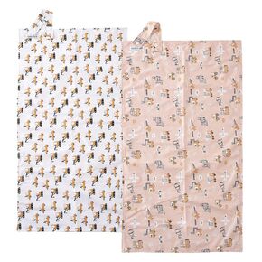 Baby Diaper Changing Pad Wipeable Portable Changing Pad, Foldable Travel Changing Mat for Baby, Newborns Toddlers Shower Gifts 2Pack（Cactus, 16"x27.6")