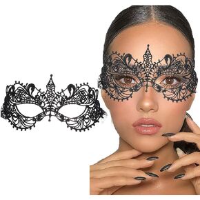 Blindery Lace Eye Mask Costume Mask Lace Masquerade Mask Women Party Ball Venetian Masks for Ball Proms and Party