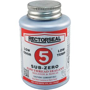 Rectorseal 27731 1/4 Pint Brush Top No.5 Sub-Zero Pipe Thread Sealant